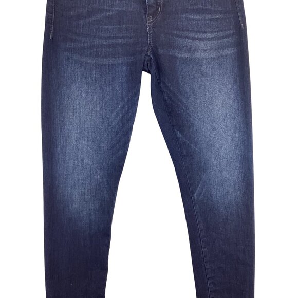 Wit & Wisdom Womens Dark Wash Skinny Jeans Size 4 Ankle Cropped Stretch - Picture 3 of 10